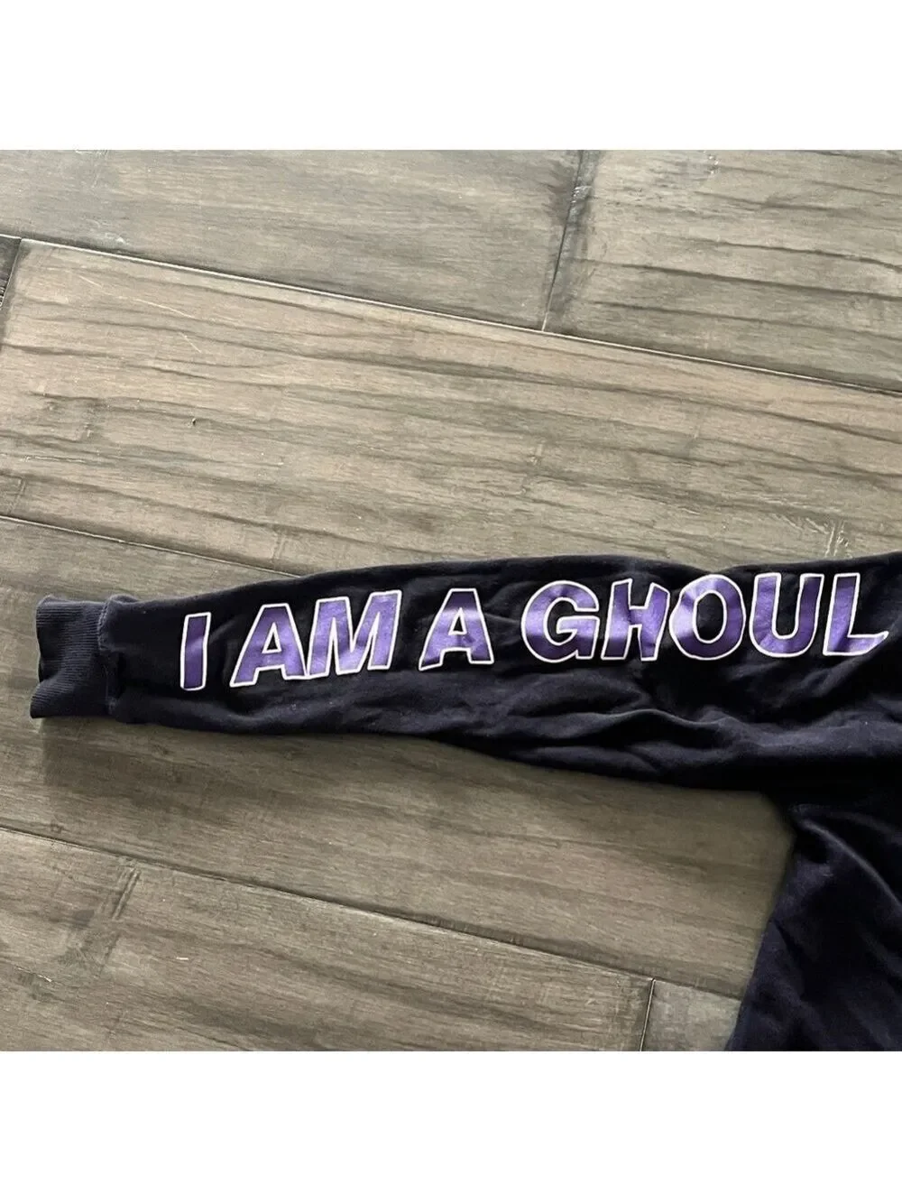 Hot Topic Tokyo Ghoul Purple and Black Split Hoodie - Size XS